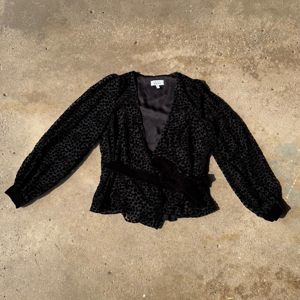 & Other Stories Black Wrap Top | 6